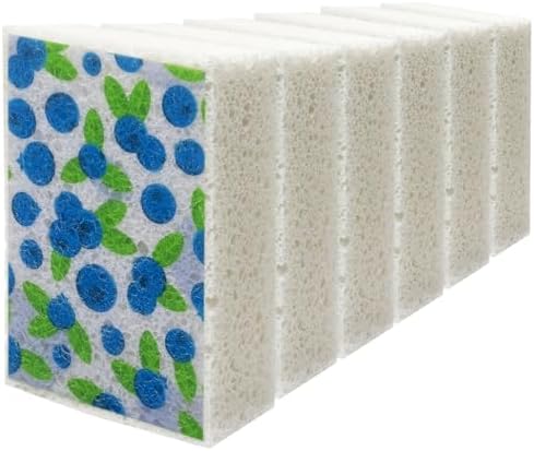 Scratch Scrub Sponge, 6 by Mainlyrunmakeupsuppliers