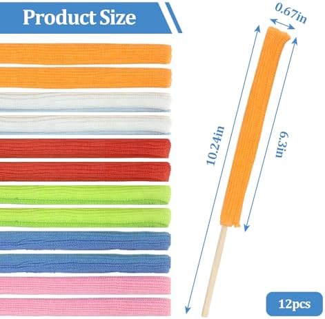 Microfiber Detail Duster Sticks, Mini Duster Crevice Cleaning Tool Car - Image 5