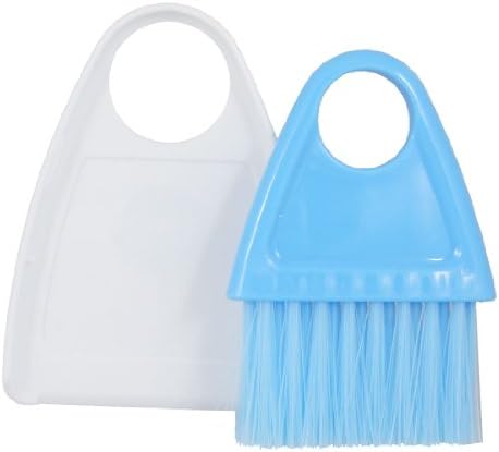 Ruilogod Blue Plastic 2 in 1 Corner Sweeping Tool Broom Dustpan (id: ee5 2b6 by Unknown