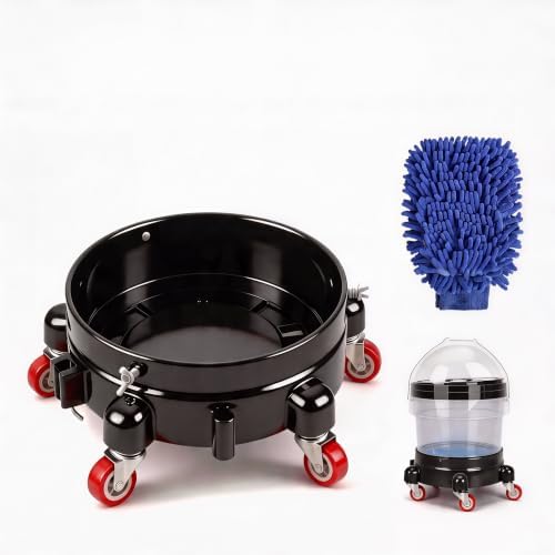 1 Pc 5 Gallon Bucket Dolly 11 Inch 1 Black Set by Unknown