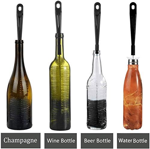 ALINK 16 inch Extra Long Black Bottle Cleaning Brush Cleaner - Image 3