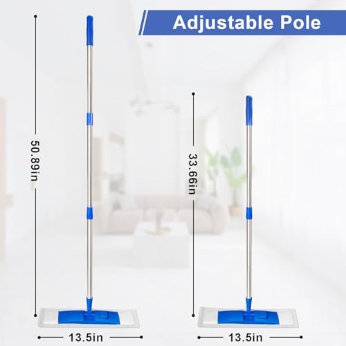 17" Microfiber Mop for Hardwood Floor Cleaning, Mops - Image 2