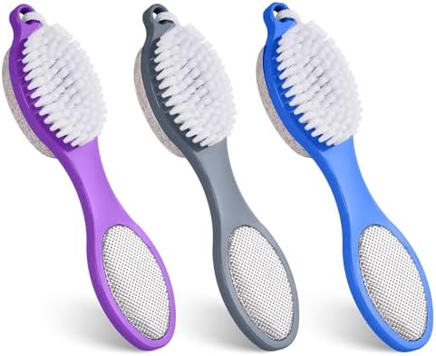 3 Pcs 4-in-1 Foot Scrubber Brush by TaShow