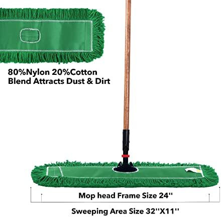 Matthew Cleaning 24'' Industrial Strength Cotton Dust Mop Refill Washable - Image 6