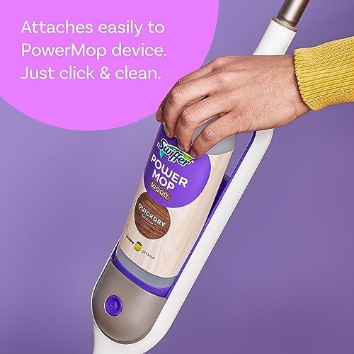 Swiffer Power Mop Wood Refill Solution, QuickDry Hardwood Floor Cleaner - Image 5
