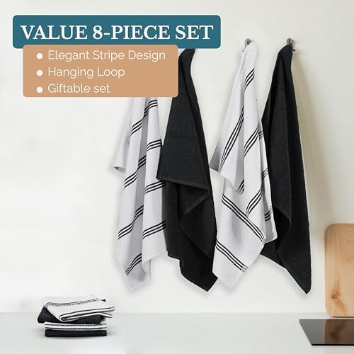 Casa Platino Kitchen Towel Set 8 Pc - Image 5