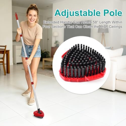 Upgraded Spin Mop Replace Scrub Mop Brush Compatible - Image 5
