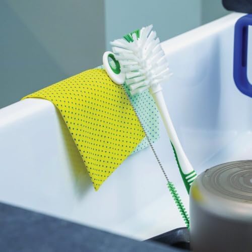Libman 2.5 in. W Soft Bristle 6 in. Plastic/Rubber Handle Bottle and Straw - Image 4