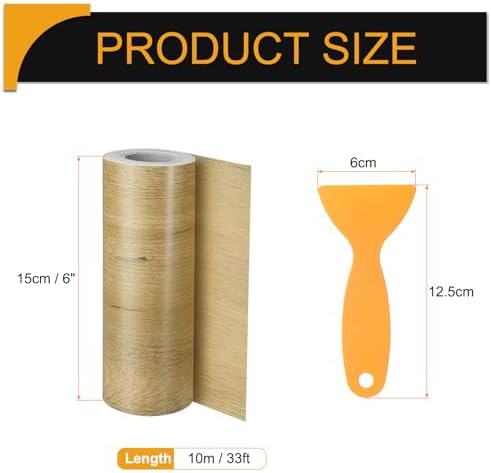 HARFINGTON Wood Grain Repair Tape 6" x 33ft Self Adhesive Repair Patch - Image 2