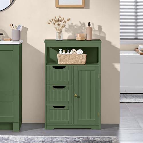 Yaheetech Small Freestanding Bathroom Storage Cabinet - Image 2