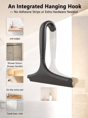 Shower Squeegee for Shower Glass Doors, 10 Inch - Image 4