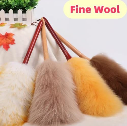 Duster for Cleaning with Solid Wooden Handle, Anti-Static Dusters，Washable - Image 3