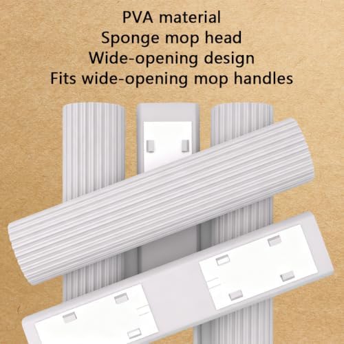 Sponge Mop Head Replacement – 11" PVA Roller Mop Refill, Absorbent Sponge - Image 5