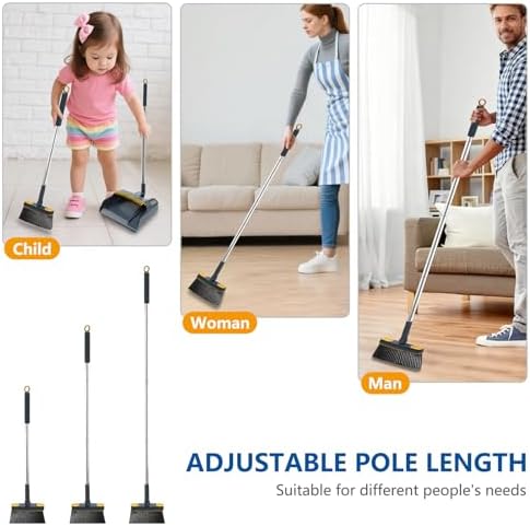 54" Lightweight Broom and Dustpan Set - Image 5