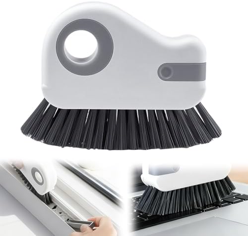 Window Track Cleaner, Groove Cleaning Tool, 2 in 1 Crevice Clean Brush by Elxdzu