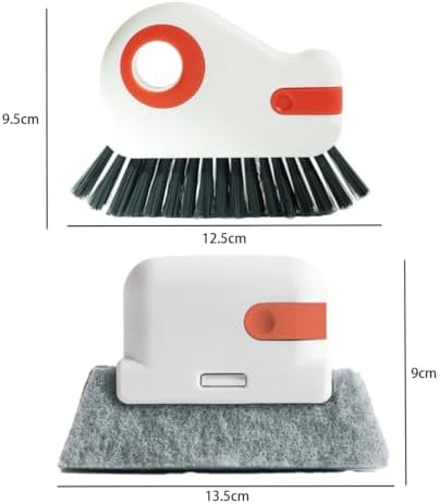3pce 2in1 Sliding Door Track Cleaning Brush Window Track and Sliding Doors - Image 2