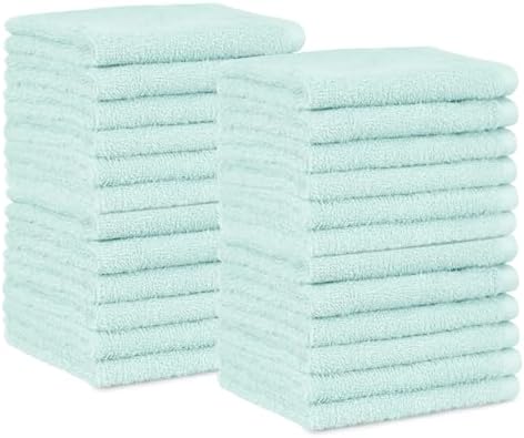 Amazon Basics Highly Absorbent 100% Cotton Washcloths by AmazonBasics