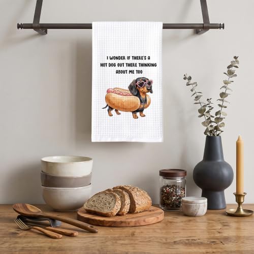 Funny Hot Dog Kitchen Towels Hostess Gift - Image 6