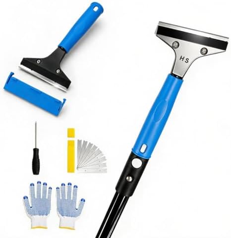 Adjustable Long Handle Floor Scraper 8-67 Inch, Heavy Duty by Unknown