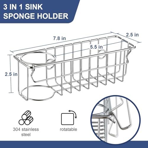 3-In-1 Sponge Holder for Kitchen Sink - Image 6