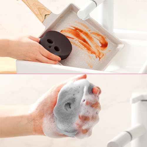 Tioncy 12 Pack Halloween Skull Kitchen Sponges - Image 2