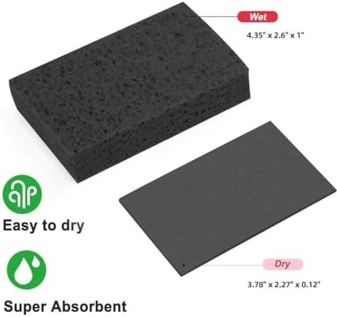 6 - Pack Non-Scratch Scrub Sponges - Sponge - Image 3
