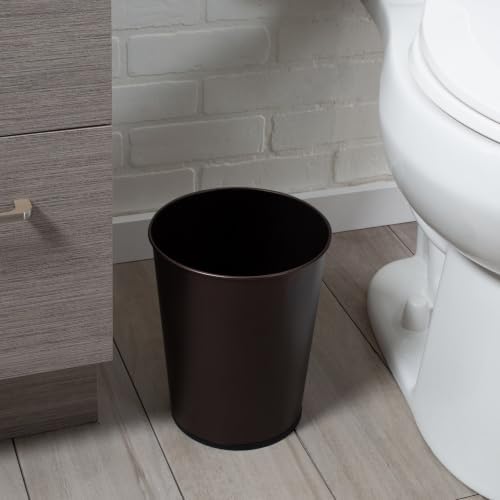 3 Piece Bathroom Set Stainless Steel, Trash Can Toilet Brush Plunger - Image 3