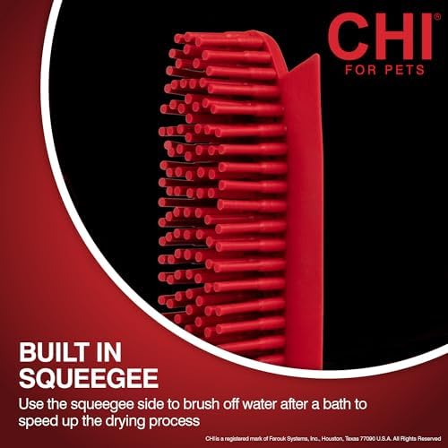 CHI for Dogs Rubber Fur Accumulator Grooming Brush - Image 3