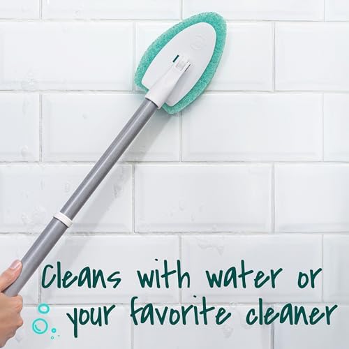 Scotch-Brite Extendable Tub & Tile Scrubber Kit, 1 Handle & 3 Scrubbers - Image 5