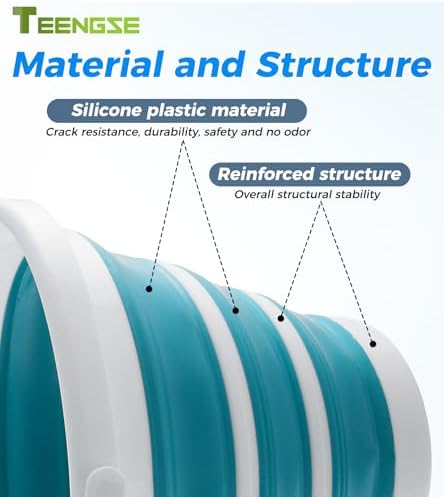 10L Portable Collapsible Silicone Bucket - Image 5