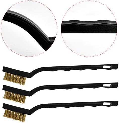 Topbuti 15 Pcs Mini Brass Wire Brush Set - Image 5