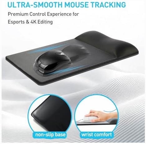 univo colors Design-Wave Wrist Rest Mouce Pad, PE Mouse Sliding - Image 4