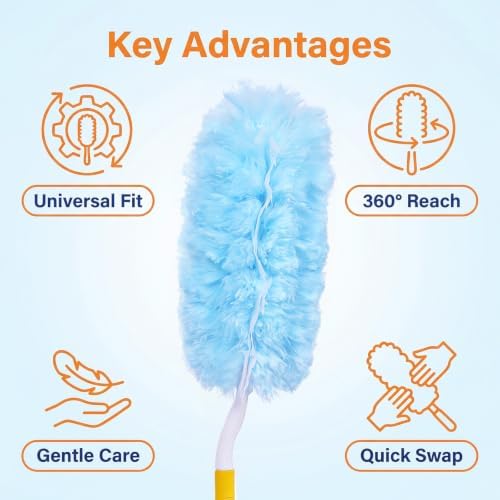 50 Pack Duster Refills for Swiffer Duster, Unscented Duster Refill Kit - Image 2
