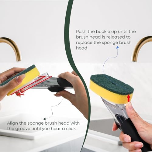 Sponge Brush Refills for OXO Soap Dispensing Dish Brush - Image 5