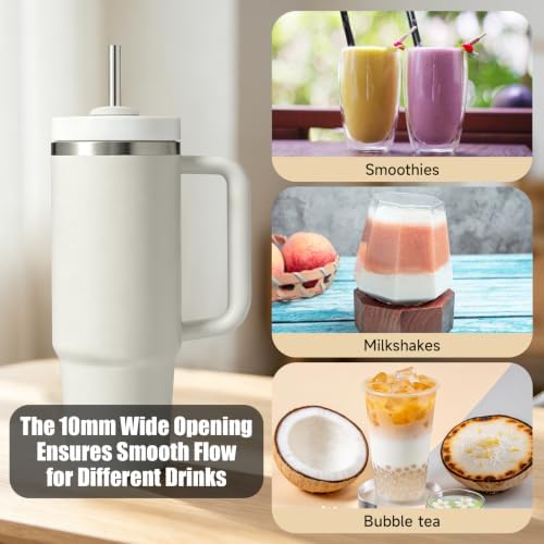 6Pcs Reusable Straws 12in Stainless Steel Straws - Image 5