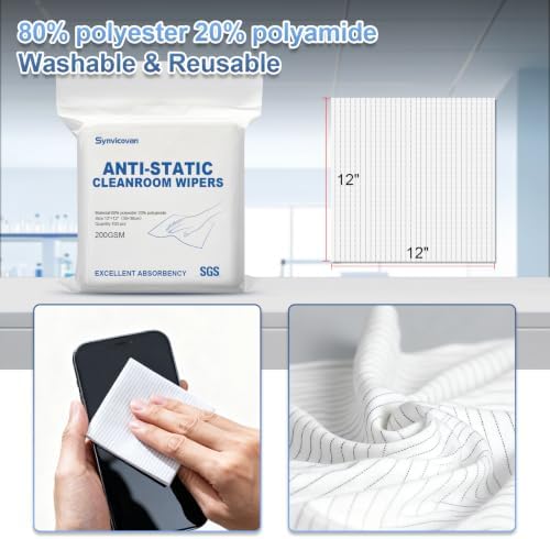 Anti-Static Microfiber cloths 12"x12" - Image 2