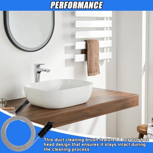 78 Inch Flexible Long Drain Brush, Elastic Slim Hose Pipe Brush - Image 5