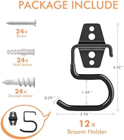 Broom Holder Wall Mount - Image 2