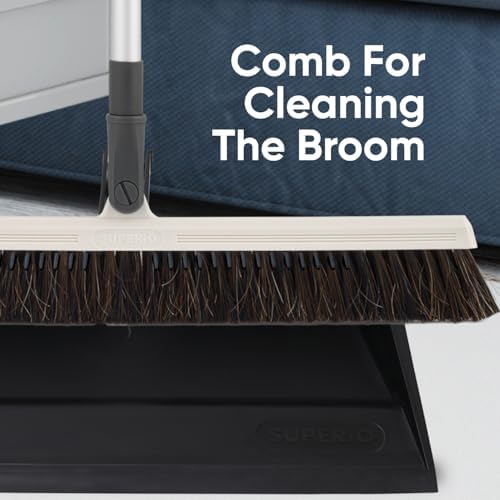 Superio 18" Horse Hair Upright Broom - Image 4