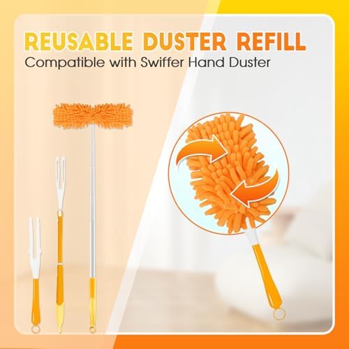 8 Pack Reusable Duster Refill for Swiffer Hand Duster - Image 2
