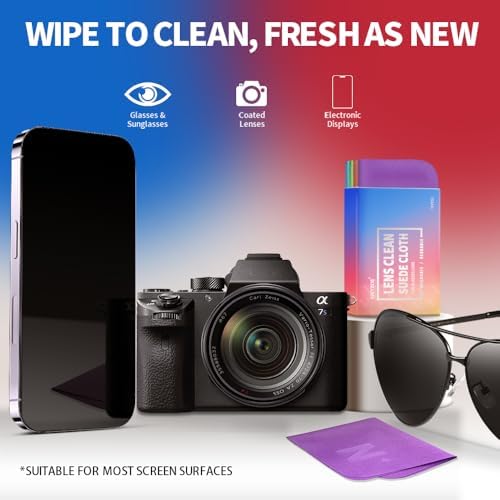 8-Pack Microfiber Lens Cleaning Cloth, Lint-Free & Scratch-Free - Image 4