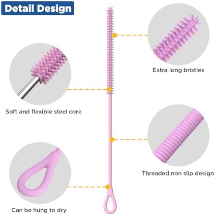 YOTIME Silicone Straw Cleaner Brush - Image 3