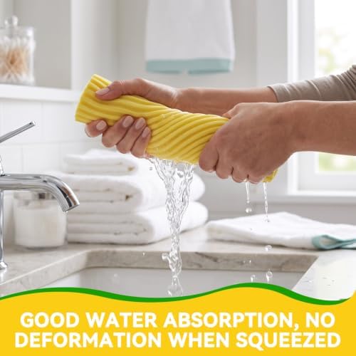 Sponge Mops for Floor Cleaning, Telescopic Handle Mop Squeegee Mop Mop Head - Image 4