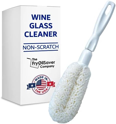 2-Pack Flute & Stemware Wine Glass Cleaning Brush by THEFRYOILSAVERCOMPANY
