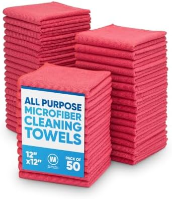 12" x 12" Microfiber Cleaning Cloths by MicrofiberWholesale