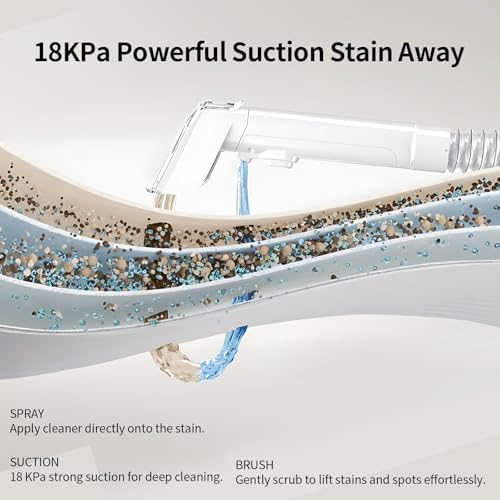 PUREBEAR 18Kpa Portable HandHeld Carpet Cleaner Machine - Image 3