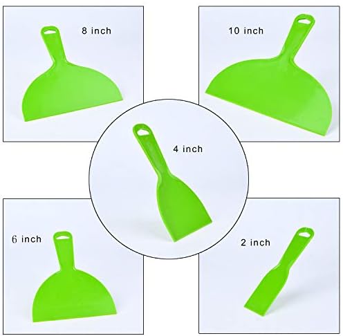 5Pcs Plastic Putty Knife Flexible Scraper - Image 2