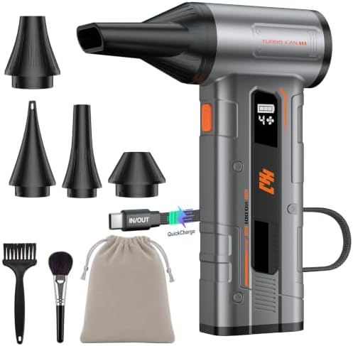 HHJ BC07 Electric Air Duster, 000 RPM, 20W PD Fast Charging, 30W Power Output by RoamFarRestoreWhereYouAre