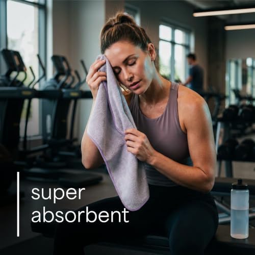 S&T INC. Microfiber Gym Towels, 6 Pack - Image 2