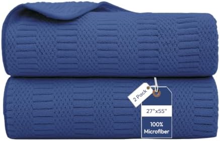 JML Microfiber Bath Towels, 2 Pack, 27x55 in by JML